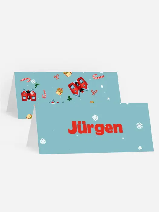 Tischkarte Weihnachten Winterheim
