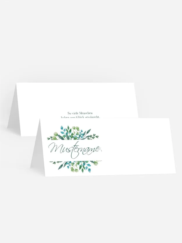 Tischkarte Wilde Blumen