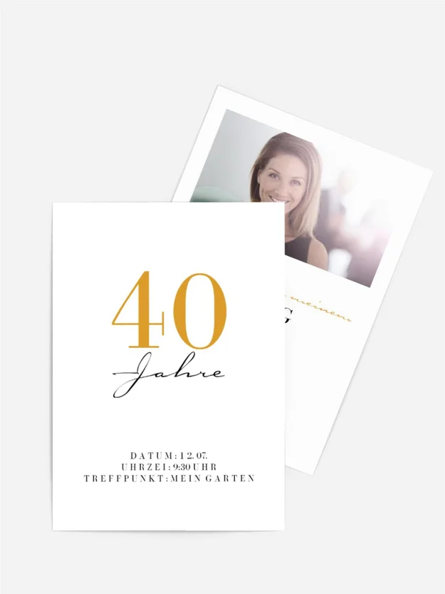 Geburtstagseinladung Neue vierzig