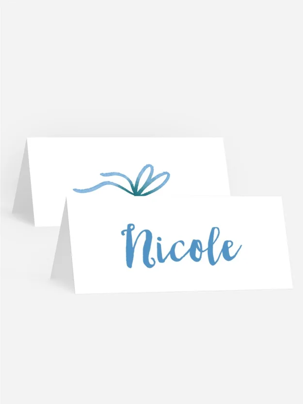 Tischkarte Geburtstag Zuckerwatte