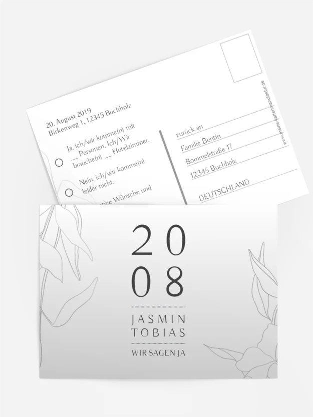 Antwortkarte Blumenreigen