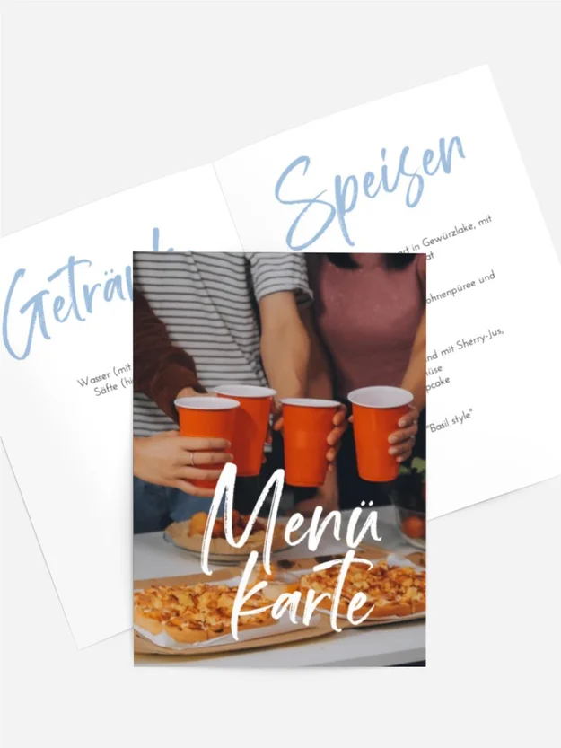 Menükarte Geburtstag Breites Lächeln Menükarte Geburtstag Breites Lächeln