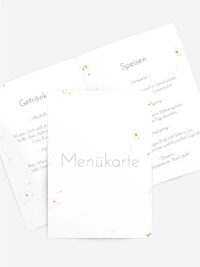 Menükarte Geburtstag Kugel Geheimnis