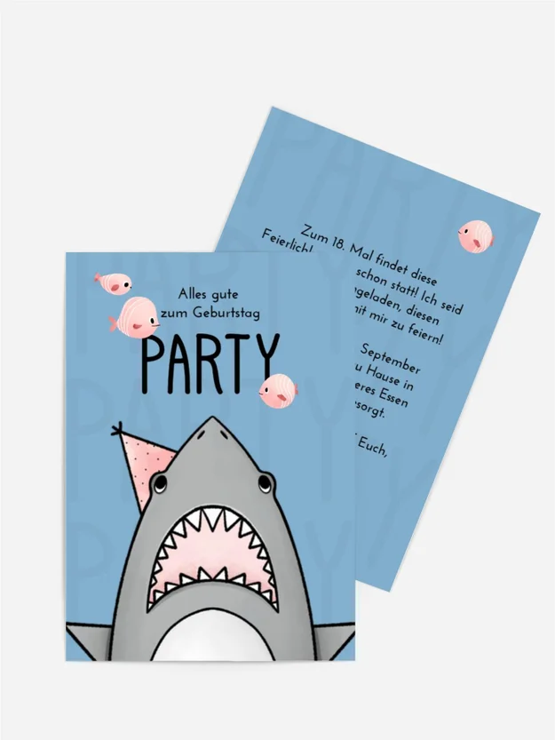 Geburtstagseinladung Meeresparty