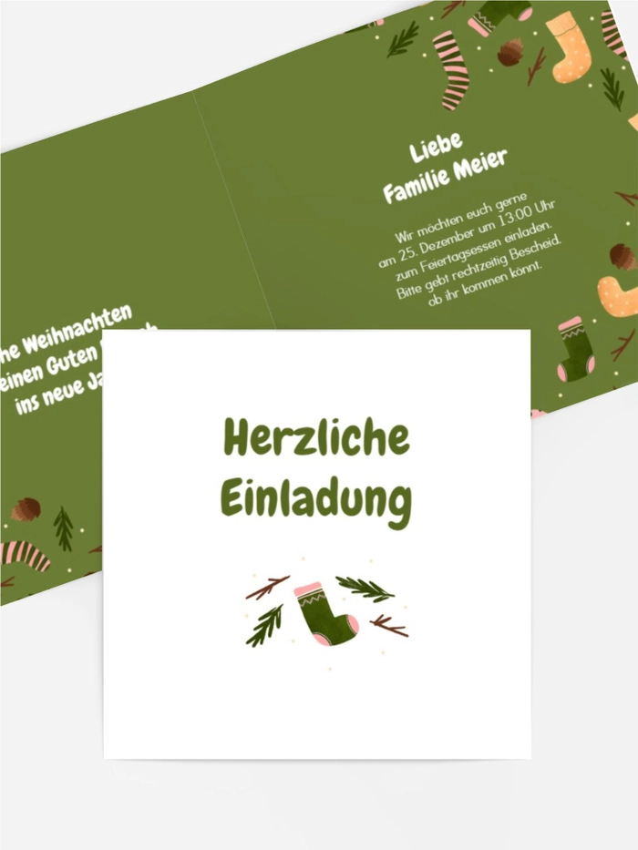 Einladung Weihnachten Ein warmes Geschenk Einladung Weihnachten Ein warmes Geschenk
