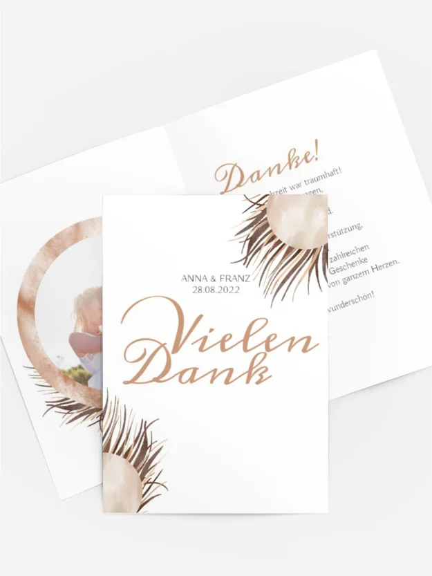 Dankeskarte Avantgarde