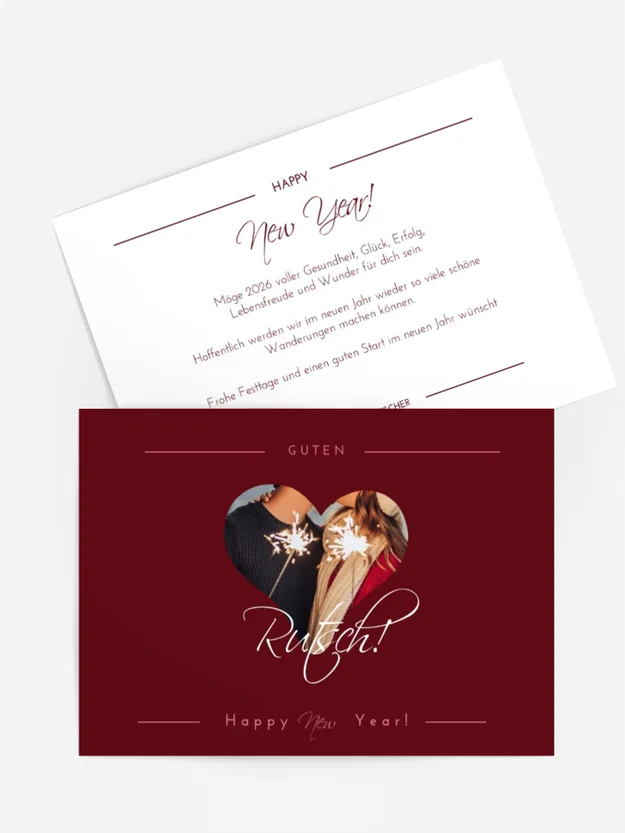 Neujahrskarte Frohes Neues Jahr..