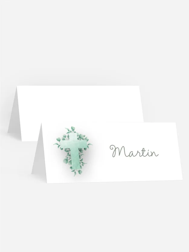 Tischkarte Konfirmation Frühlingstag