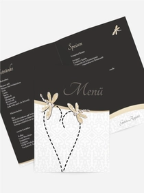 Menükarte Hochzeit Unzertrennlich Menükarte Hochzeit Unzertrennlich