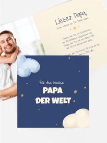 Vatertagskarten In den Wolken Vatertagskarten In den Wolken