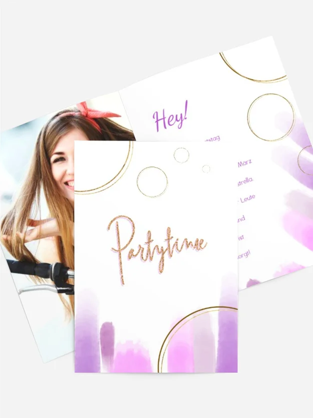 Geburtstagskarten Party Zeit