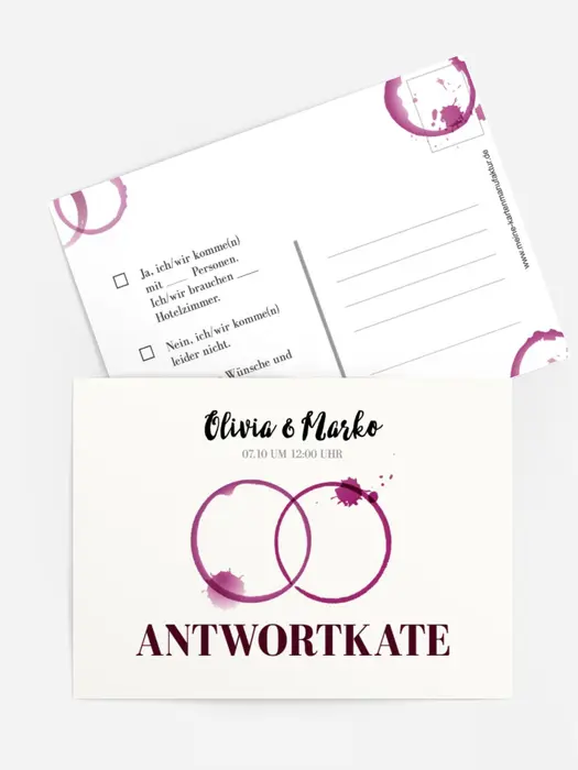 Antwortkarte Zwei Kreise
