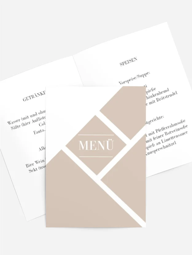 Menükarte Geburtstag Mosaiktraum Menükarte Geburtstag Mosaiktraum