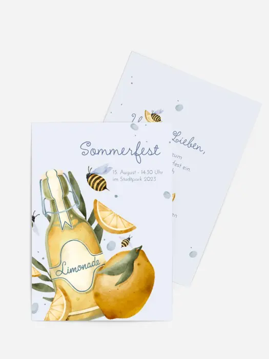Sommerfest Einladung Kalte Limonade Sommerfest Einladung Kalte Limonade