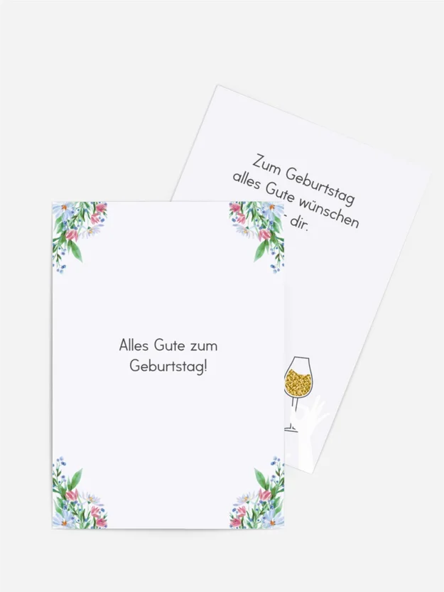 Geburtstagskarte Blumen