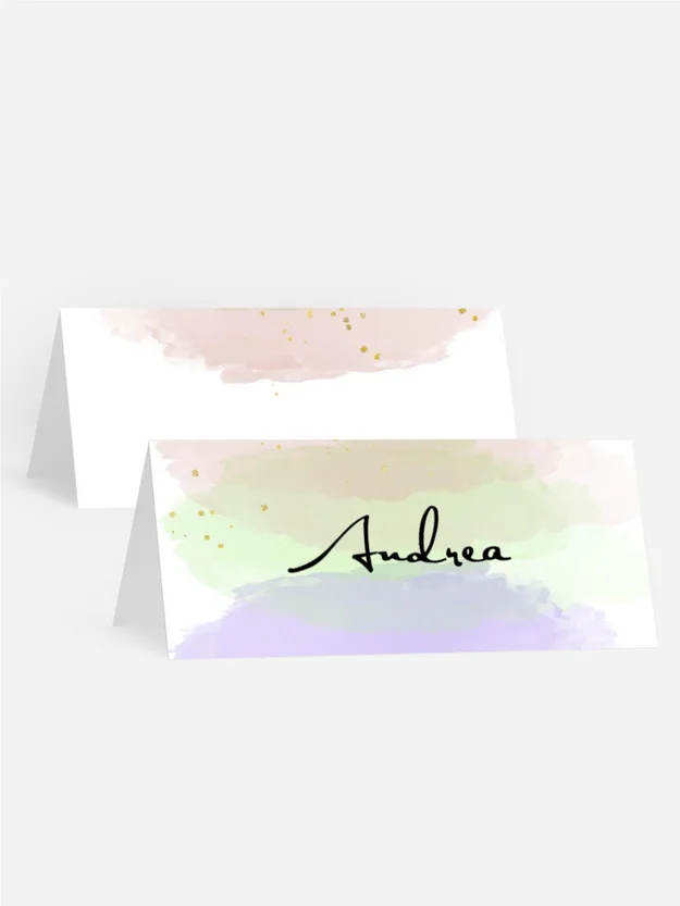 Tischkarte Geburtstag Regenbogenfluss