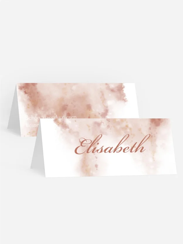 Tischkarte Weiche Luft Tischkarte Weiche Luft