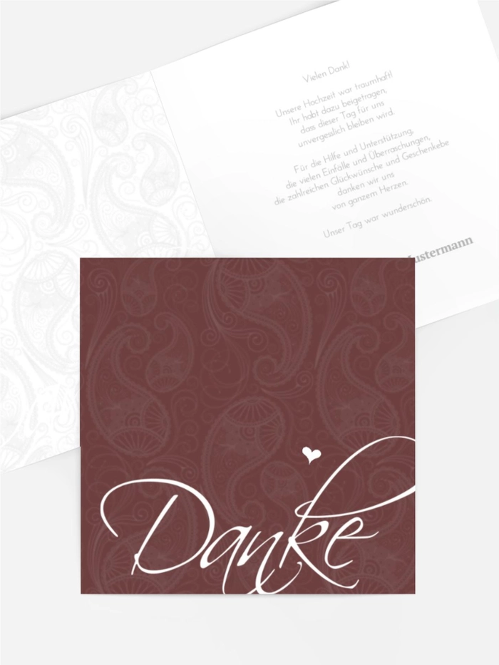 Dankeskarte Hochzeit "Traumhochzeit 2"