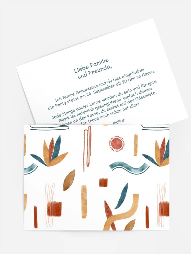 Geburtstagseinladung Schöner Hintergrund Geburtstagseinladung Schöner Hintergrund