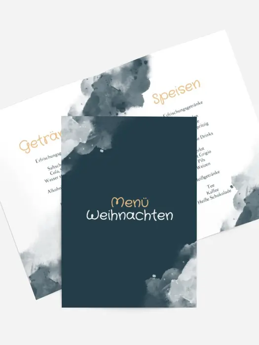 Menükarte Weihnachten