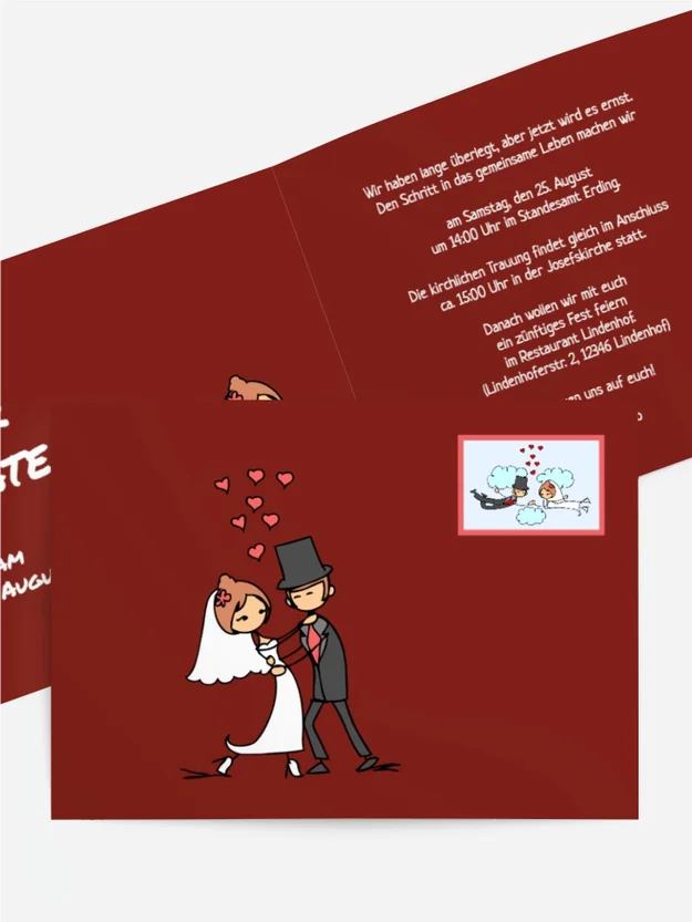 Comic Brautpaar Comic Brautpaar