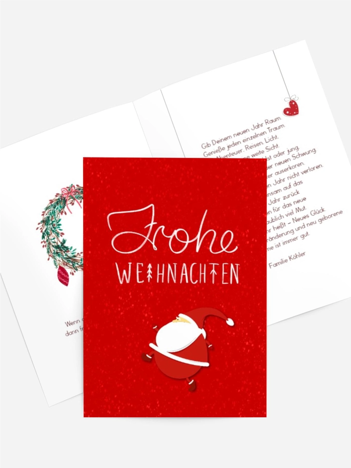 Santa Claus rennt Santa Claus rennt