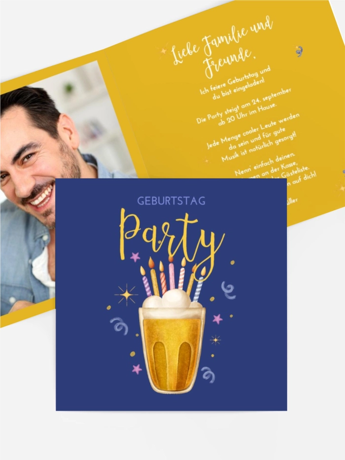 Geburtstagseinladung Laute Party