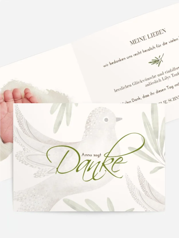 Dankeskarte Taufe Gute Nachrichten Dankeskarte Taufe Gute Nachrichten