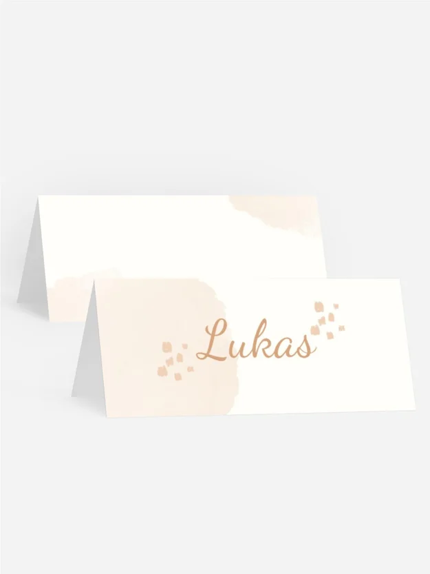 Tischkarte Geburtstag Chaotische Quadrate Tischkarte Geburtstag Chaotische Quadrate