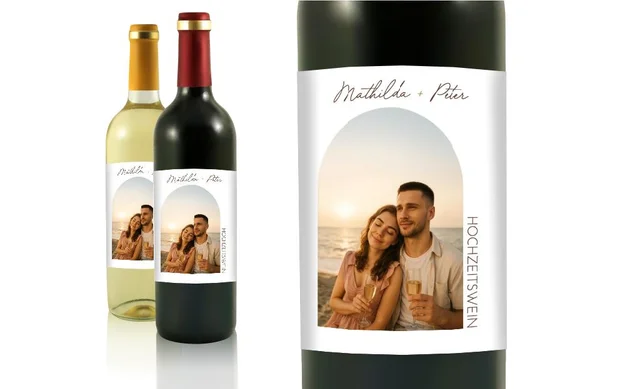 Hochzeit Flaschenetiketten Hochzeitsbogen