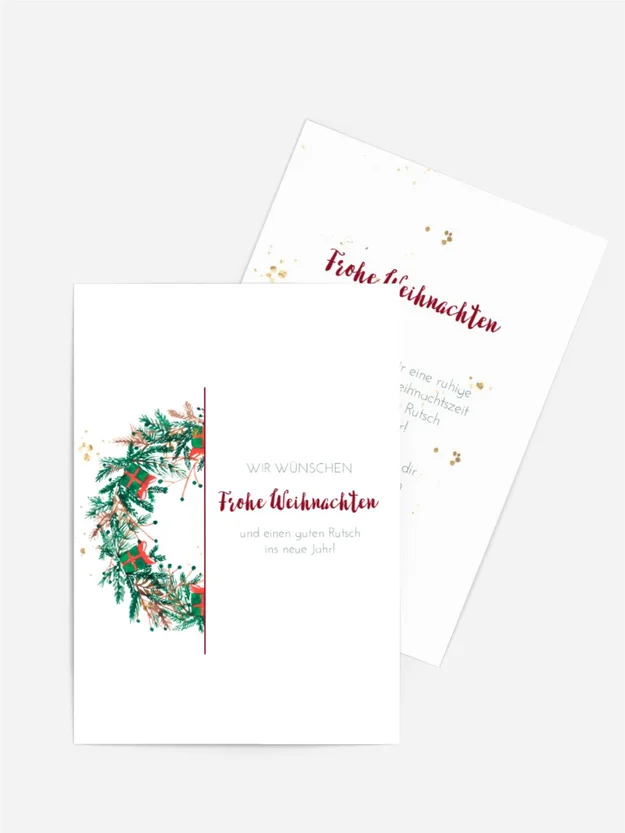 Weihnachtssymbol Neujahrskarte