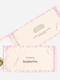 Dankeskarte Konfirmation Butterfly 2