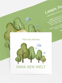 Vatertagskarten Beim Picknick
