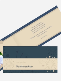 Dankeskarte Kommunion Blumen