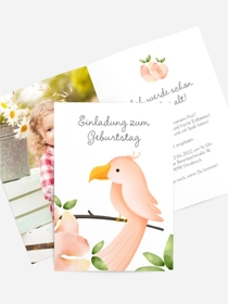 Geburtstagskarten Papagei