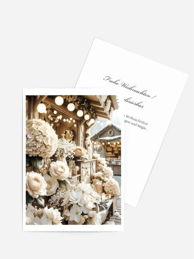 Fine Art Karte Blumenmeer | KI Fine Art Karte Blumenmeer | KI