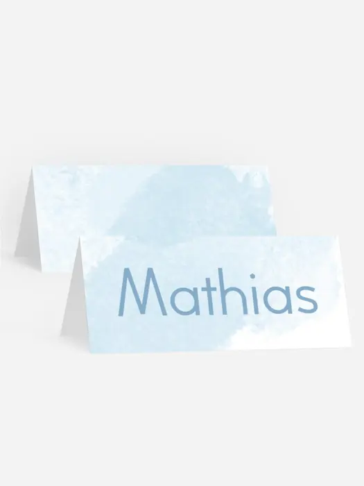 Tischkarte Geburtstag dezenter Rahmen