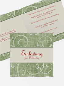 Geburtstagseinladungskarte Elegant