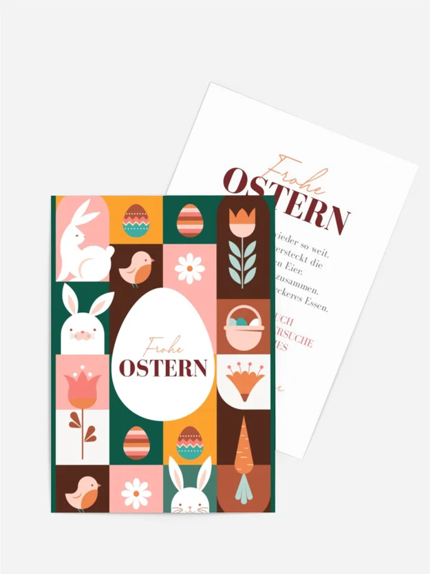 Osterpuzzle lustiges Domino