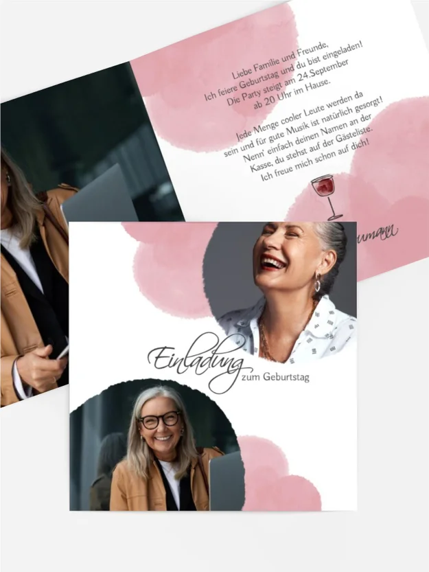 Geburtstagseinladung  Eine freundliche Einladung