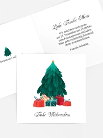 Weihnachtseinladung Oh, Tannenbaum