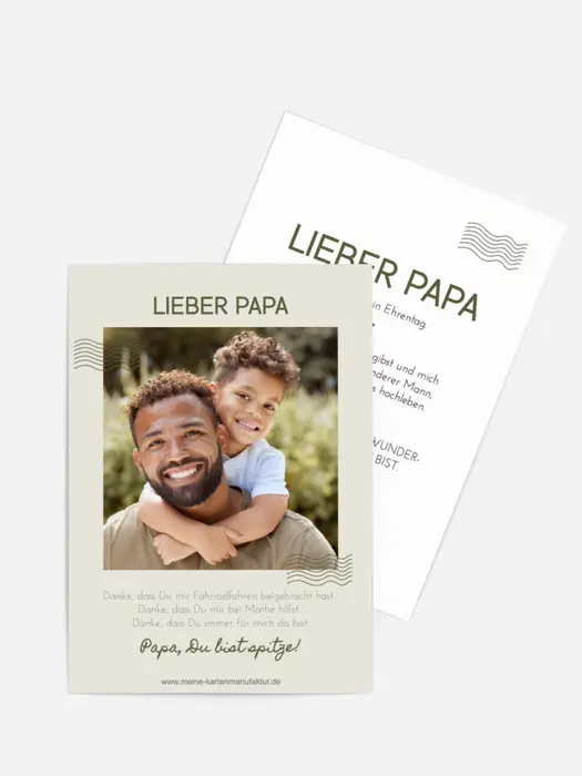 Vatertagskarte Wellenlinien