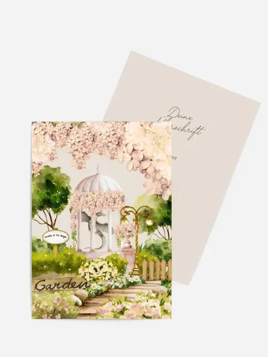Personalisierbare Grußkarte Secret Garden