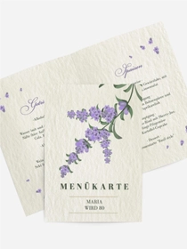 Menükarte Geburtstag Papierblumen