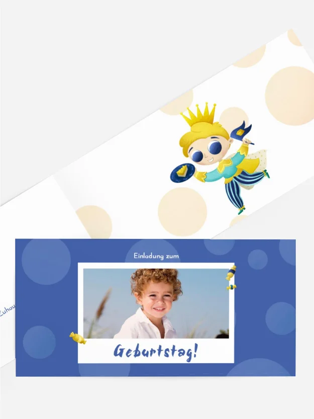 Geburtstagseinladung Fest des kleinen Prinzen