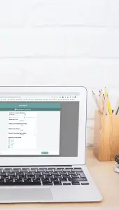 Der Editor zur Gestaltung des Kalenders in der Nahaufnahme