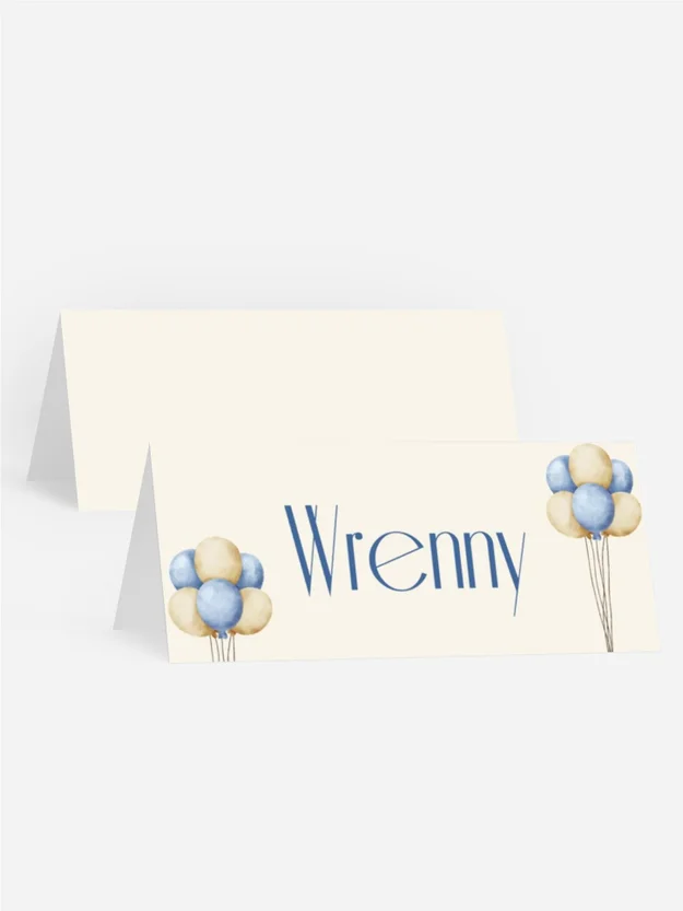 Tischkarte Konfirmation  Bälle herum