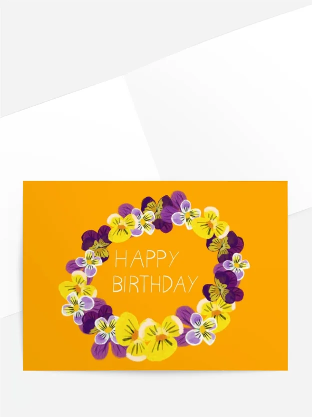 Geburtstagskarte Frühling