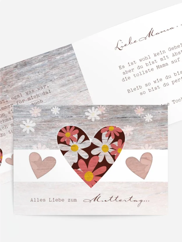 Muttertagskarte Mutterliebe Muttertagskarte Mutterliebe