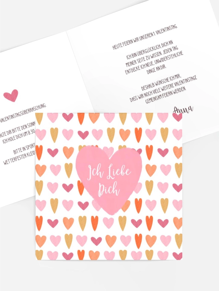 Valentinskarte Alle Farben der Liebe Valentinskarte Alle Farben der Liebe